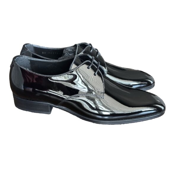 Saint Laurent | Wyatt Lace Up Leather Derby Shoes - Picture 1 of 9
